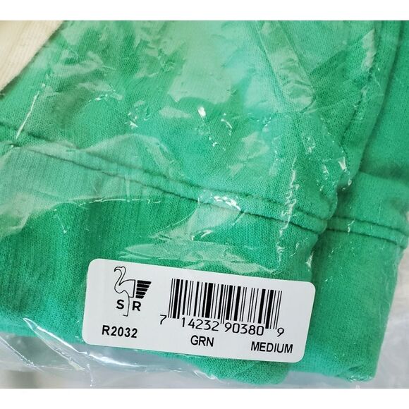 Sandrine Rose Green Oversized Drawstring Jogger Sweatpants W/ Side Pockets Sz: M - Picture 7 of 7